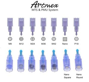 ARTMEX用のMTSニードルカートリッジV9 V8 V6 V6 V3 SEMI永久メイクマシンDERMA PEN MICRONEEDLE M9 M12 M24 M36 M42 NANO Needles4846908