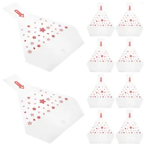 Storage Bottles 50 Pcs Rice Ball Wrappers Triangle Onigiri Packaging Bags Wrapping Paper Packing Balls Decorative Disposable