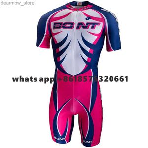 Cycling Jersey Sets Bont 2022 Men Skating Team Club Practice Comfort Skinsuit Clothing Ciclismo Inline Speed Skating Fast Skate Competition Jumpsuit L48