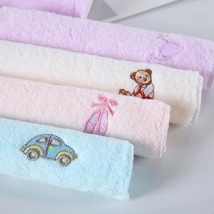 Towel 25x50cm Cotton Bathroom Bath Towels Soft Absorbent Kids Facecloth Hand Pure Baby Feeding Handkerchief 2Pcs/lot