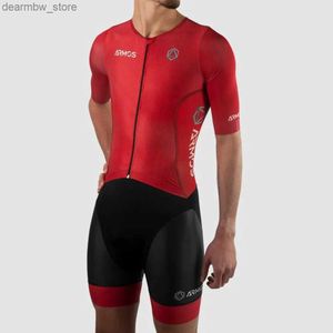 Cycling Jersey Sets Sila New Mens Bike Mtb Triathtes Clothing Running Sports Jumpsuit Inline Skating Lycra Comfort Cycling/running/skating Suit L48