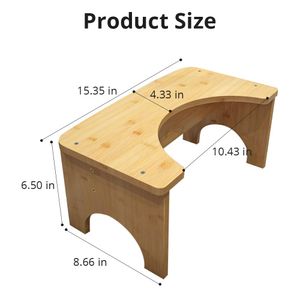 Sgabello da bagno in bambù per adulti cacca sgabelli da bagno vasino vasino per adulti bambini portili per toilette per adulti sgabello