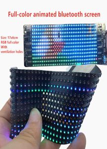 Bluetooth Pełny kolor Wodoodporne programowalne RGB elastyczny moduł LED 1236 Pixel Display Matrix Znak aplikacji Matryca LED SN4881485