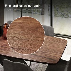 Nordiskt matbord modernt rektangulär kreativ storlek lägenhet fast trä matbord designer industriell stil möbler