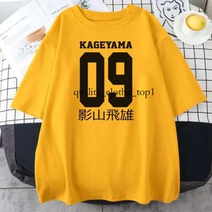 Męskie koszulki Kageyama Tobio haikyuu anime koszula mężczyźni Summer Kobiety moda bawełna T-shirt dzieci Hip Hop Boy Tops Tees dziewczyna camiseta hombre okrągła szyja krótki rękaw 766