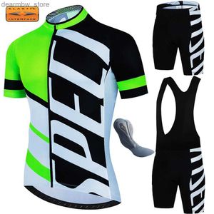 Rowerowe koszulki Sets 7 -godzinny podkładka na rowerze Męskie Ubrania dla mężczyzn MTB Bycic Maillot Cycling Road Man Rowerey Sets MTB Rower Clothing Kurtka L48