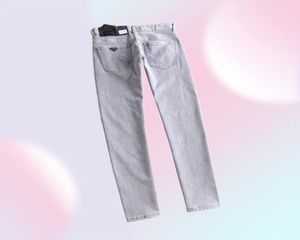 2021 MENS JEANS Classic Fashion Brand Hiphop Denim Pants estate con cerniera di alta qualità in tessuto elastico morbido EMBLE31424861
