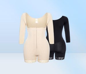 Helkropp shaper kvinna öppen byst bodysuit midja tränare mage kontroll mitt lår trimmer formade fajas mantel reduktiv girdle9943890