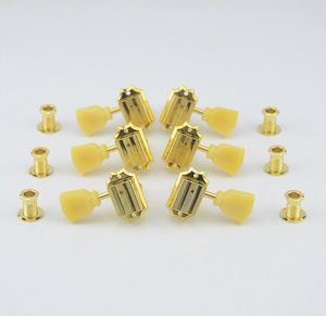 One Set Tuning Pegs Deluxe Vintage Guitar Machine Heads Tuner Gold Made in Taiwan7067140