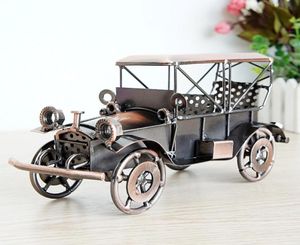 Modelo de carro de ferro Toys Toys Classic Vintage Cars artesanato artesanal para crianças039 Gretos de festa de aniversário colecionando decoração de casa2073292