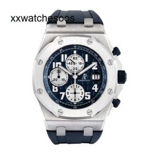 Men Top App Factory AP Automatic Watch AudemPigues Royal Oak Offshore Watch 42mm Stainless Steel Blue