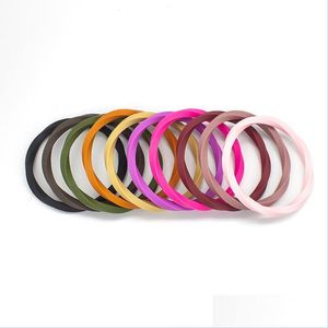 Outras pulseiras Sile Bracelet Banda de onda estreita anel de pulseira suave e confortável para mulheres senhoras esportes ao ar livre jóia dhgarden dhph8