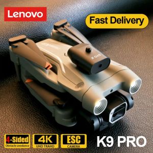 Drönare Lenovo 4K Camera Drone Mini Folding Dron Hinder Undvikande FPV Remote Control FourAxis UAV RC Helicopter för barn födelsedagspresent