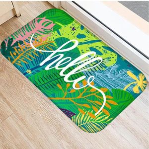 Bath Mats Creative Flower Suede Anti-Slip Mat Badrum Kök Bedroon Golv Hem Intanke Mattor Kids Bön 40 60 cm DD263