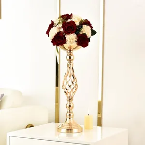 Держатели свечей металлическая ваза держателя стола столовые цветочные центральные декор для домашней свадебной вечеринки столовая раската