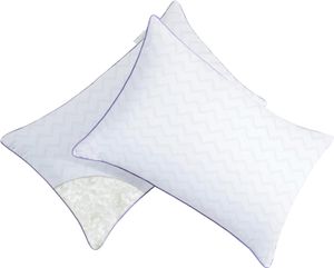 SydCommerce Memory Foam Pillows Standardstorlek uppsättning av 2 Pack justerbara sängkuddar för att sova, supermjuka kuddar för sida och baksida sovhytt