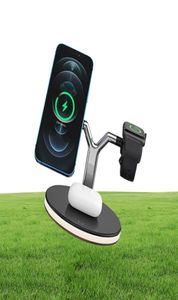 Suporte de carregamento magnético Y Shape Wireless Charger ThreeNone for Mobile Phone Watch 25W Charge rápido Epacket4975033