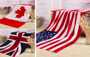 100 Cotton Beach Handtuch Trocknung Waschlappen Badebekleidung Duschtücher USA UK Kanada Flagd Dollar Design Badetuch 2854011