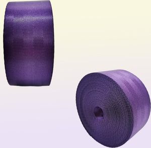 Auto Purple 191 meter Stärker säkerhetsbältet Webbing Fabric Racing Car Modified Safety Belt Harness Straps Standard Certified Web7705255