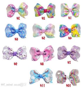 Jojo Siwa Hair Bows Jojo Bows with Clip 3 inch for baby children light sequin bow unicorn hair bowsヘアアクセサリー3281397