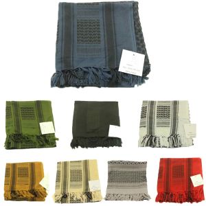 Sorto de moletons homens Mulheres táticas militares keffiyeh shemagh scawle de cachecol árabe capa de pescoço de cabeça embrulhe azul 100% algodão lenços de inverno de algodão