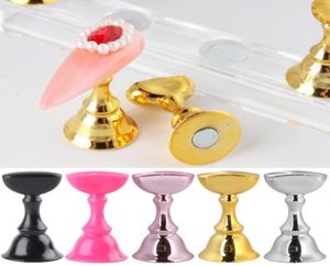 5pcs Magnetic Nail Holder Practice Training Display Stand Plastic Rack False Nail Art Tips Accessory Manicure Salon Tools JI18145277953