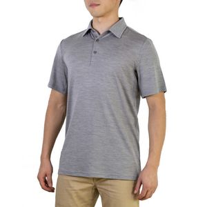 Benutzerdefiniertes Design hochwertiger Blanko -Knopf -Mens Polo T Shirtswholesale Merino Wolle T -Shirt