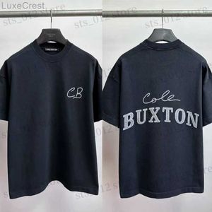 Camisetas masculinas de grandes dimensões Cole Buxton Tshirts slogan slogan patch bordado tamas de manga curta CB Camiseta para homens Mulheres T230921