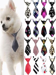 25 50 100 pcslot mix colors全体の犬の弓ペットグルーミングサプライ調整可能な子犬犬猫蝶ネクタイペット犬27661425