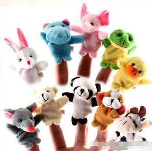 W Stock Unisex Toy Finger Puppets Finger Animals Zabawy Śliczne kreskówki dzieci039s Toy Pchasze Zwierzęta Toys7391313