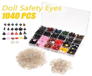 1040Pcs 6mm14mm Plastic Safety Eyes Noses Boxes For Teddy Bear Doll Animal Plush Toy DIY Making Doll Accessories 2012036569343