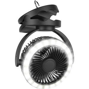 Electric Fans Mini Portable Electric Fan 10000mAh Battery USB Rechargeable Camping Ceiling Clip Fan With LED Table Lamp Air Cooling Ventilador