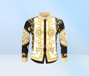 Mens Shirts seestern Brand clothing Dress shirts 3D print shirts men long sleeve party club designer tops man nightclub snake4105795