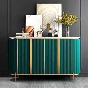 NEU 2024 Esszimmer Side Board Schwarzer Sideboard Luxus weißer Küchenschrank Designs moderne Küchenschränke