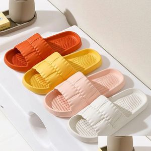 Slipper Womens Soft Sole Cloud Slippers Summer Beach Thick Platform Sandals Women Korean Eva For Home Flops Shoes Drop Delivery Baby K Ot0C5