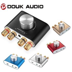 Amplifier Douk audio HiFi Bluetooth 5.0 Digital Amplifier Stereo 2.0 Ch Mini TPA3116 Highpower Amp Wireless Audio Receiver DC12V