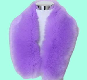 Fashionn Unisex Faux Fox Fur Collar Sharf Sharf Neck Мужчины Женщины обертывают шарфы Faux еновый мех