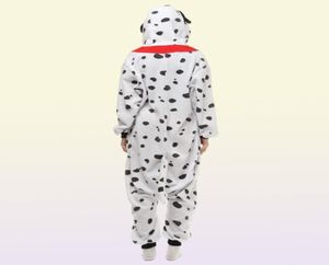 Dalmatian Dog Women039s and Men039s Animal Kigurumi Polar Fleece Costume for Halloween Carnival New Year Party welcome Drop 5196939