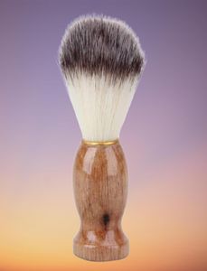 Badger Hair Barber Shaving Brush Razor Borstes With Wood Handle Men039S Salon Facial Beard Cleaning Tool8870708