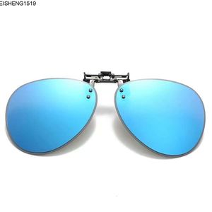 Óculos de sol resistentes a UV Moda de clipe de sol da moda Polarizado
