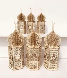 Рамаданские украшения с светодиодным светом фонаря Eid Mubarak Decor для домашнего ислама мусульманская вечеринка подарки подарка по ремонту 2106102992173