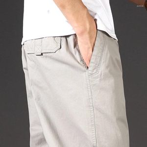 Pantaloni maschili primavera estate in cotone casual sciolte in forma da cofano pantaloni sportivi da viaggio sovradimensionato carico maschio
