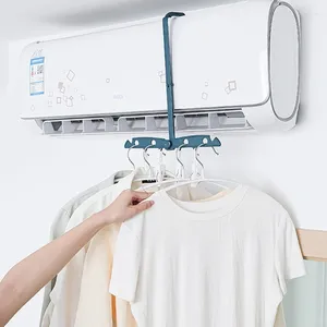 Hangers Foldable Air Conditioning Clothes Hanger Rack Drying For Shirts And Dresses