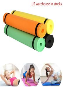 Yoga Mat Anti-Scid Sports Fitness 4mm tjock EVA Comfort för träning, Yoga och Pilates XQ Mats1451103