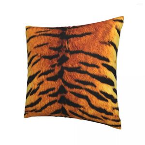 Kudde realistisk tiger hudkudde trycktäcke täcke dekor djuravtryck djurfodral stol dragkedja 40x40 cm