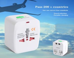 Universal Travel Adapter Allinone International World Travel AC Power Converter Plug Adapter Socket EU UK US AU FASTSHIP7381126