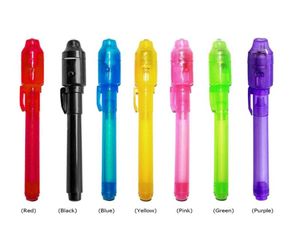 2020 Световая световая ручка Big Head Magic Purple 2 в 1 UV Black Light Combo Drawing Invisible Ink Pend Learning Toys для CH8308925