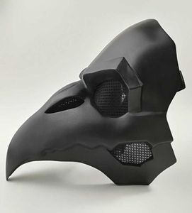 Crow Reaper Nevermore Skin Black Masks Reaper Plague Doctor Mask Birds Long Nose Punk Crow Retro Rock Cool OW PVC Type Punk Mask8619814