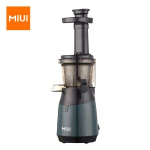 Juicers MIUI Mini Slow Juicer Screw Cold Press Extractor Patented FilterFree Electric Fruit Vegetable Juicer Machine ModlePortabable