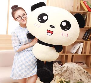 4070cm kawaii büyük kafa panda peluş oyuncaklar doldurulmuş yumuşak hayvan yastığı sevimli ayı hediyesi çocuklar için çocuklar için kız bebek doğum günü hediyesi9892721